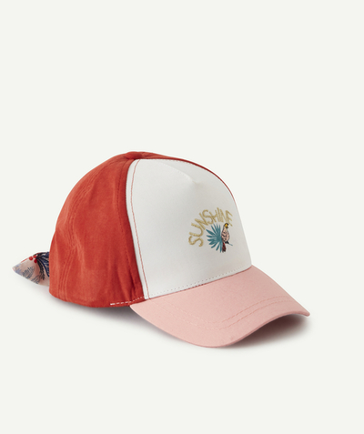 Hats - Caps Nouvelle Arbo   C - BABY GIRLS' TRICOLOURED CAP WITH A SUNSHINE MESSAGE