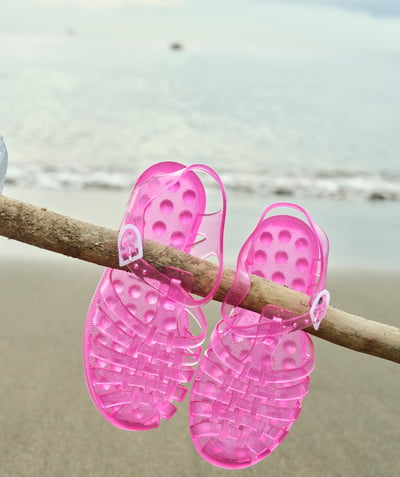 MEDUSE ® Tao Categories - PAIR OF PINK SEQUINED SANDALS