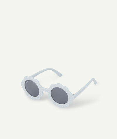 Sunglasses Nouvelle Arbo   C - GIRLS' BLUE POLKA DOT SUNGLASSES MADE OF RECYCLED PLASTIC IN THE SHAPE OF A FLOWER