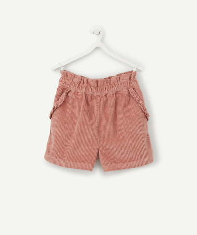 Outlet Nouvelle Arbo   C - GIRLS' PINK CORDUROY SHORTS