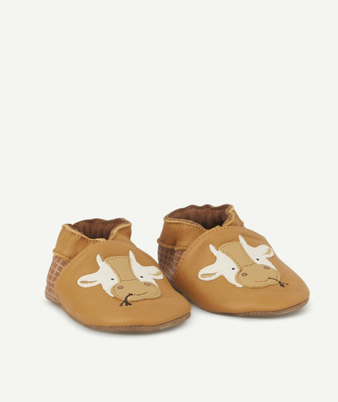ROBEEZ ® Tao Categories - VEGETABLE TANNED CAMEL BOOTIES WITH COWS