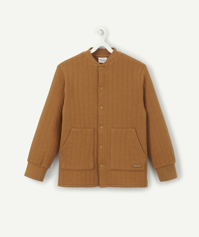 Private sales Tao Categories - BOYS' CAMEL TEDDY-STYLE JACKET WITH POPPER FASTENING AND POCKETS