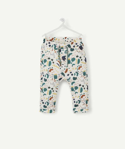 Baby boy Nouvelle Arbo   C - HAREM PANTS IN RECYCLED FIBRES WITH A COLOURED PRINT