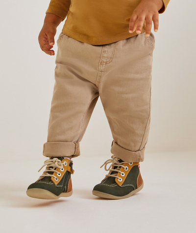 Back to school collection Nouvelle Arbo   C - CAMEL BABY BOOTIES WITH LACE AND ZIP