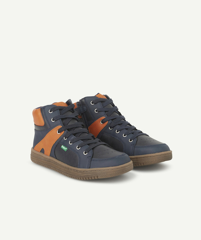 Private sales Tao Categories - BOYS' NAVY AND ORANGE HIGH-TOP TRAINERS