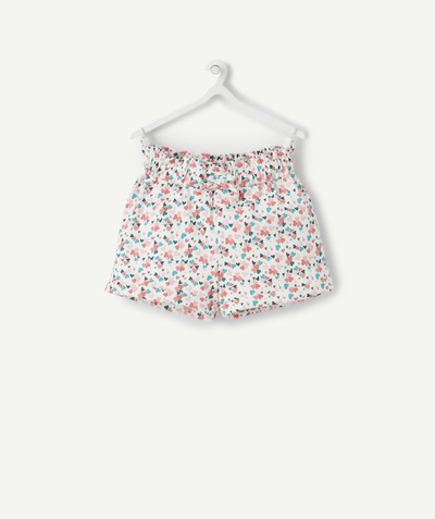 Shorts - Skirt Tao Categories - BABY GIRLS' SHORTS IN ORGANIC COTTON PRINTED WITH HEARTS