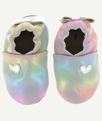 Private sales Tao Categories - BABIES' MULTICOLOURED LEATHER BOOTIES WITH HEARTS