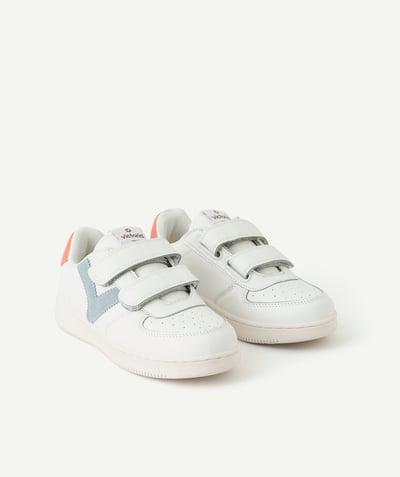 Back to school collection Nouvelle Arbo   C - WHITE TRAINERS WITH A SKY BLUE LOGO