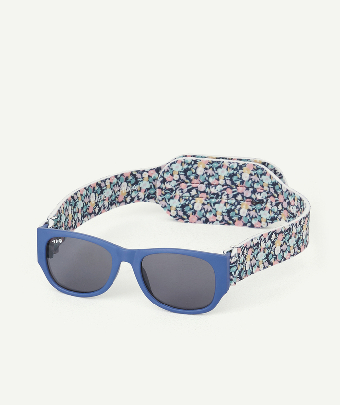 Sunglasses Tao Categories - BLUE UV3 SUNGLASSES WITH A FLORAL NEOPRENE CORD