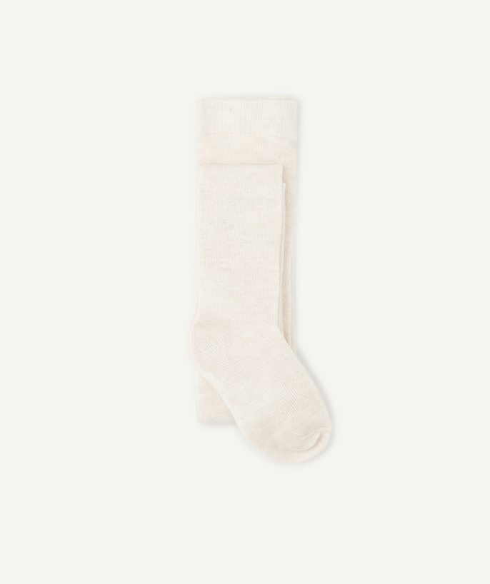 Socks - Tights Tao Categories - PAIR OF BABY GIRLS' TIGHTS IN PALE PINK