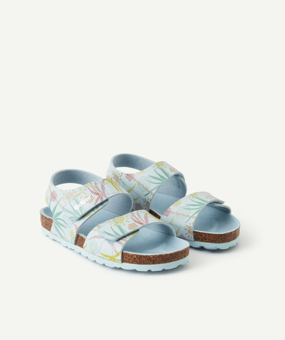 Sandals - moccasins Tao Categories - SUMMERKRO LIGHT BLUE SUNSHINE SANDALS WITH HOOK AND LOOP STRAPS