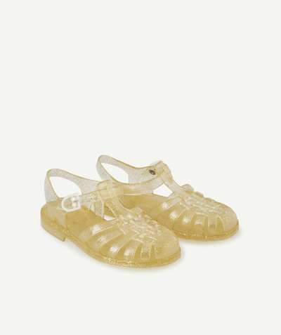 Shoes, booties Nouvelle Arbo   C - GIRLS' MÉDUSE SUN GOLD COLOR JELLY SANDALS