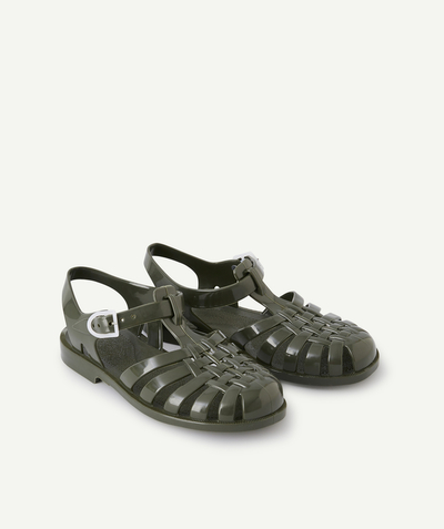 Sandals - moccasins Tao Categories - BOYS' MÉDUSE SUN KHAKI JELLY SANDALS