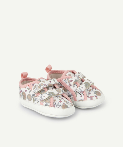 Shoes, booties Nouvelle Arbo   C - BABY GIRLS' PRINTED COTTON TRAINER-STYLE BOOTIES