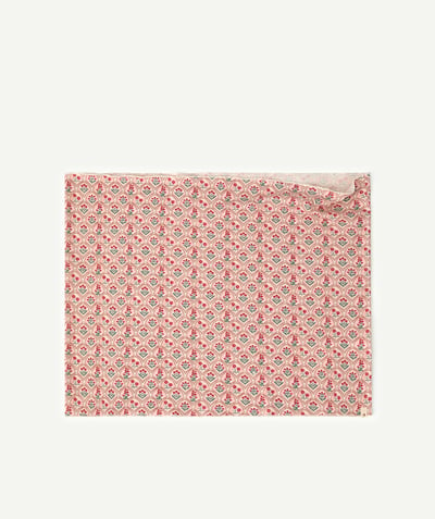 Scarves Nouvelle Arbo   C - GIRLS' SNOOD IN RECYCLED FIBERS WITH A FLORAL PRINT