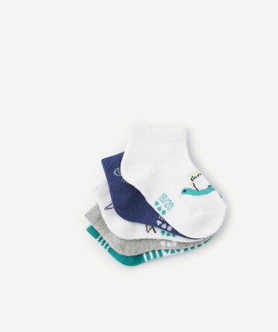 Socks Nouvelle Arbo   C - PACK OF FIVE PAIRS OF BABY BOYS' PLAIN AND PRINTED SOCKS