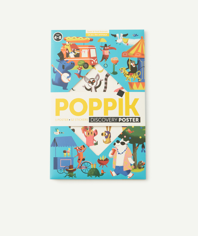 POPPIK ® Tao Categories - POSTER WITH ANIMAL STICKERS AND GAME 4-8 YEARS