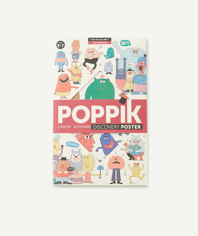 POPPIK ® Nouvelle Arbo   C - POSTER WITH STICKERS ABOUT EMOTIONS 3-7 YEARS