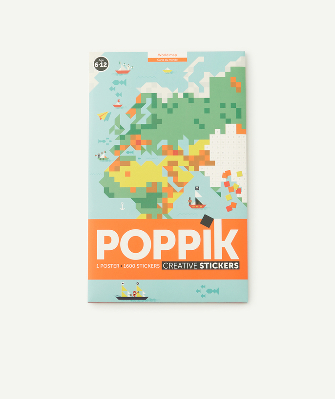 POPPIK ® Tao Categories - POSTER WITH WORLD MAP STICKERS 6-12 YEARS