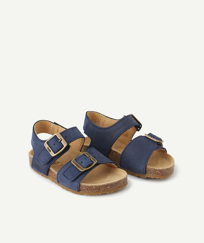 Shoes, booties Nouvelle Arbo   C - BABIES' FIRST STEPS NAVY BLUE OPEN SANDALS