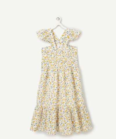 Outlet Tao Categories - GIRLS' LONG DRESS WITH PRINT AND STRAPS
