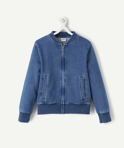 Back to school collection Nouvelle Arbo   C - BOYS' BLUE BOMBER-STYLE JACKET