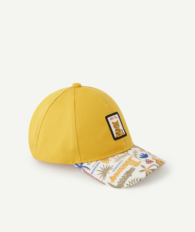 Hats - Caps Nouvelle Arbo   C - BABY BOYS' YELLOW DESERT-THEMED COTTON CAP