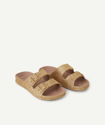 CACATOES ® Nouvelle Arbo   C - TRANCOSO GOLD SPARKLING SANDALS