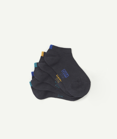 DIM ® Tao Categories - PACK OF FIVE PAIRS OF NAVY BLUE SOCKETTES