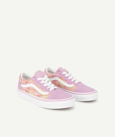 Chaussures, chaussons Nouvelle Arbo   C - BASKETS FILLE ROSE CAMO FLEURI OLD SKOOL