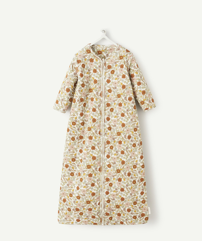 Pyjamas, sous-vêtements Categories Tao - GIGOTEUSE 90 CM EN COTON HIVER VINTAGE AVEC FLEURS