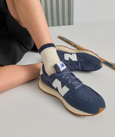 Girl Nouvelle Arbo   C - 237 BLUE AND WHITE TRAINERS