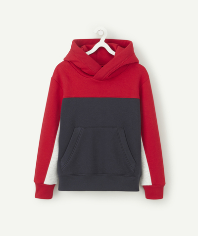 Sportswear Nouvelle Arbo   C - BOYS' COLOURBLOCK HOODIE IN RECYCLED FIBRES