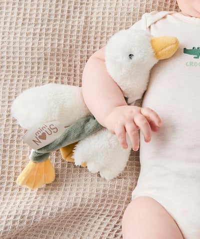 Soft toy Tao Categories - BABIES' GOOSE SOFT TOY WITH RECYCLED STUFFING