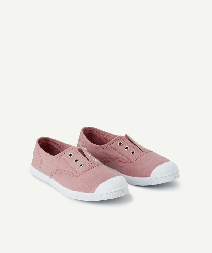 Shoes, booties Tao Categories - CHILDREN'S PINK CANVAS TRAINERS