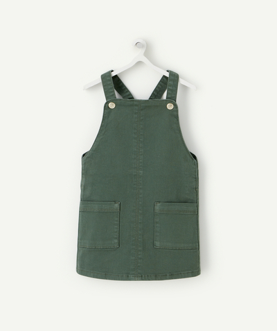 Our latest looks Nouvelle Arbo   C - BABY GIRLS' GREEN RECYCLED FIBRE DUNGAREE DRESS