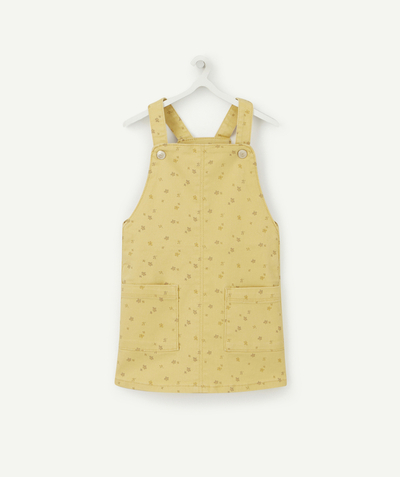 Dress Nouvelle Arbo   C - BABY GIRLS' YELLOW FLORAL RECYCLED FIBRE DRESS