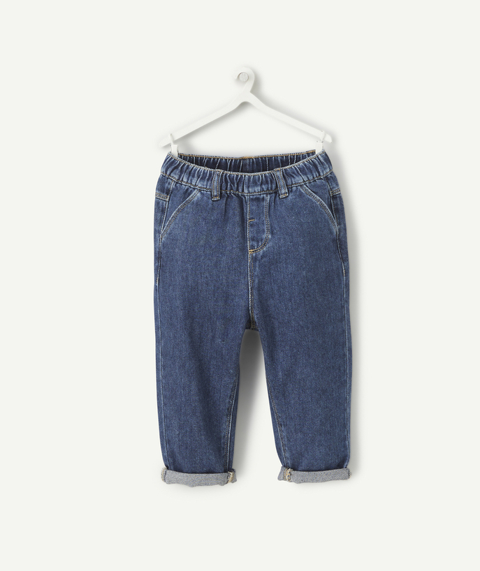 Jeans Tao Categories - BABY BOYS RELAXED BLUE LOW-IMPACT DENIM TROUSERS