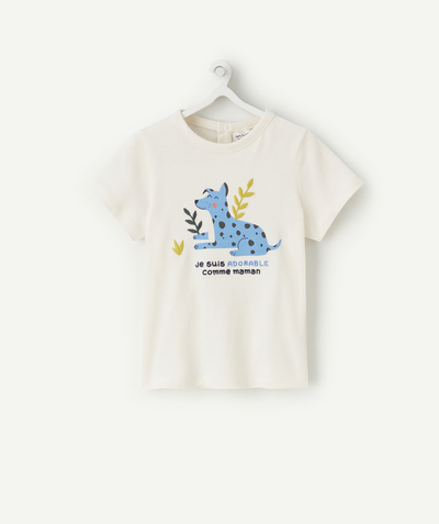 New collection Nouvelle Arbo   C - BABY BOYS' ORGANIC COTTON T SHIRT WITH A BLUE DOG