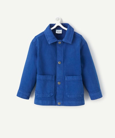 Outlet Tao Categories - BABY BOYS' ELECTRIC BLUE COTTON JACKET