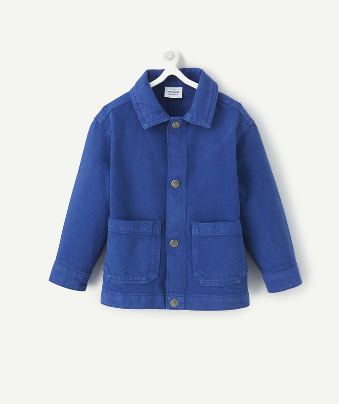 Coat - Padded Jacket - Jacket Tao Categories - BABY BOYS' ELECTRIC BLUE COTTON JACKET