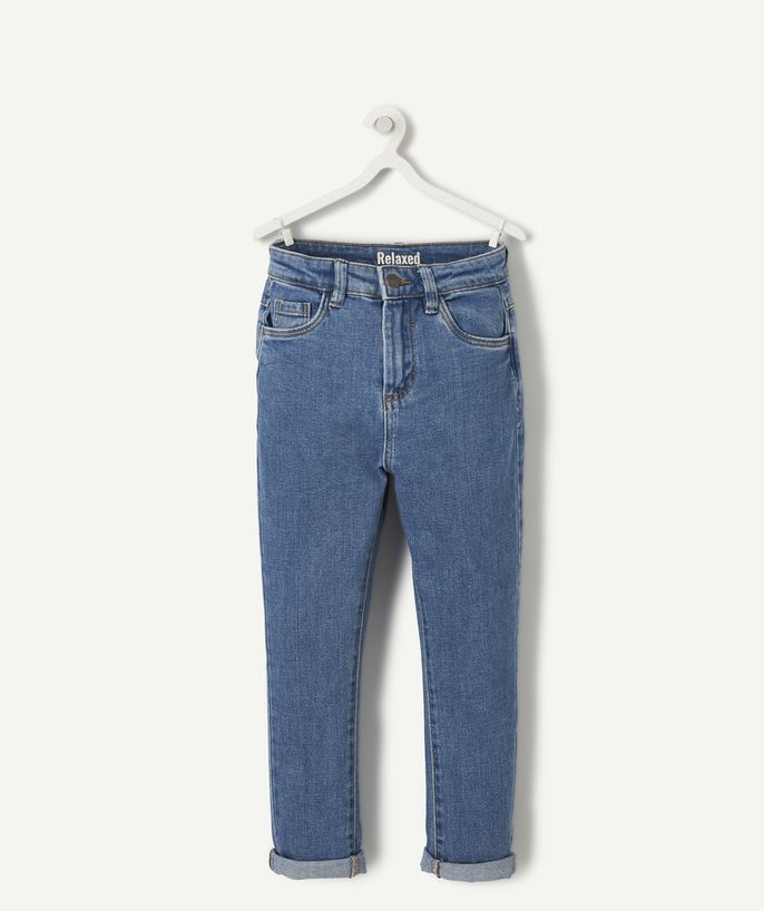 Jeans Tao Categories - BOYS' LOW-IMPACT DENIM RELAXED TROUSERS