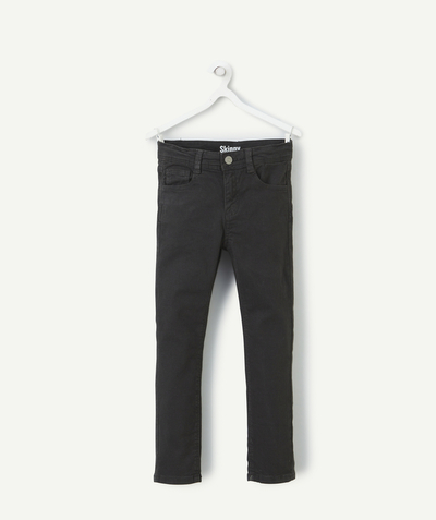 ECODESIGN Kategorie TAO - chłopięce spodnie skinny z czarnego włókna z recyklingu