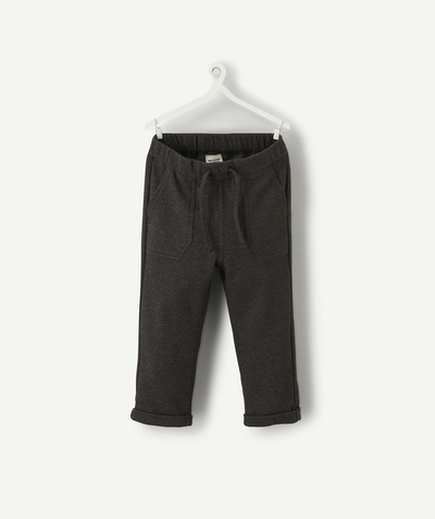New collection Nouvelle Arbo   C - BABY BOYS' DARK GREY JOGGING PANTS WITH POCKETS