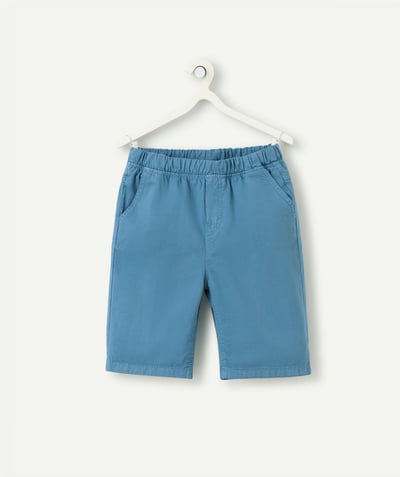Niño Categorías TAO - pantalón corto recto de algodón azul para niño