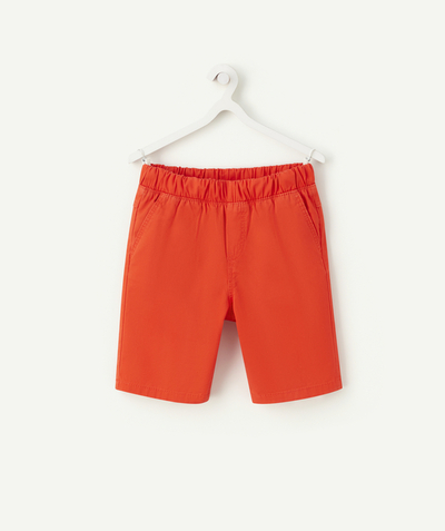 Trousers - Jogging pants Nouvelle Arbo   C - BOYS' STRAIGHT RED BERMUDA SHORTS