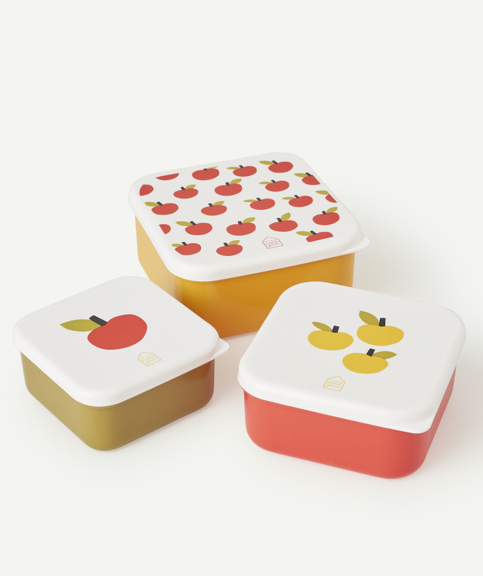 Equipement de rentrée Categories Tao - set 3 boîte à goûter pommes