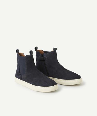 Shoes, booties Nouvelle Arbo   C - BOYS' DARK BLUE VEGETABLE-TANNED BOOTS