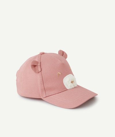 Hats - Caps Nouvelle Arbo   C - BABY GIRLS' PINK BEAR CAP WITH LITTLE EARS
