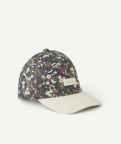 Hats - Caps Nouvelle Arbo   C - BABY GIRLS' PINK AND GREEN FLORAL PRINT CAP